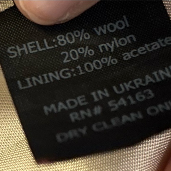 Winter clearance 
New Jones NY Beige Italian Wool Blend Trench Coat 6 - Picture 4 of 5